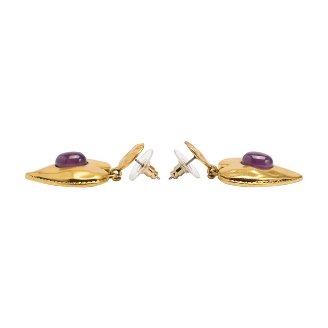 Фото ракурс 3 - Женские зеленые серьги Parfois артикул 241174 _GN FW2025