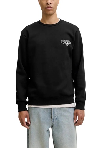 Фото ракурс 1 - Чоловічий чорний світшот Jack & Jones артикул 12278601 Black FW2025