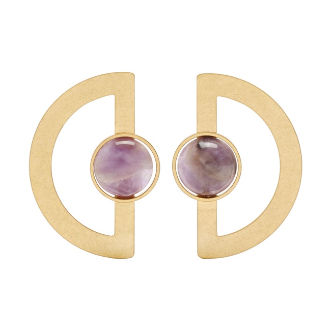 Женские золотые серьги Parfois артикул 237401 _PU FW2025 Фото ракурс 1 - Женские золотые серьги Parfois артикул 237401 _PU FW2025