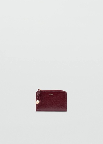 Фото ракурс 2 - Жіночий бордовий гаманець Mango артикул 27081236 78 2 season
