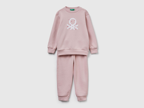 Фото ракурс 1 - Розовый комплект одежды Benetton для мальчиков артикул 3J68GK00S.P 12U 25A