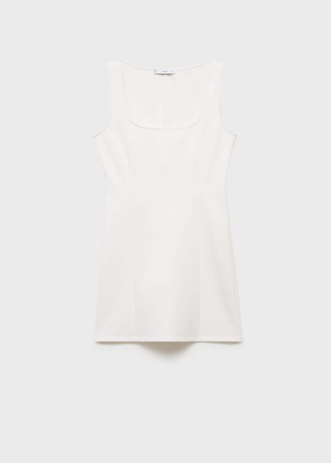 Жіноча молочна сукня Mango артикул 87028653 02 8 season Фото ракурс 4 - Жіноча молочна сукня Mango артикул 87028653 02 8 season