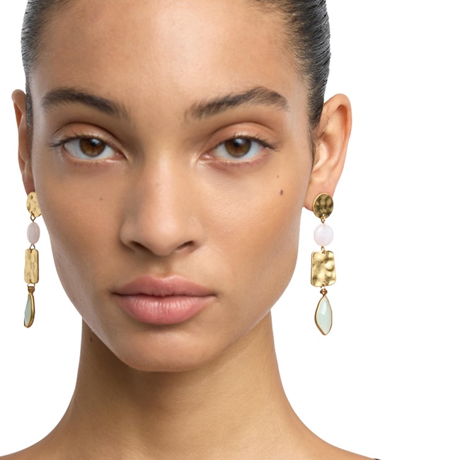 Фото ракурс 3 - Жіночі золоті сережки Parfois артикул 237393 _LB FW2025