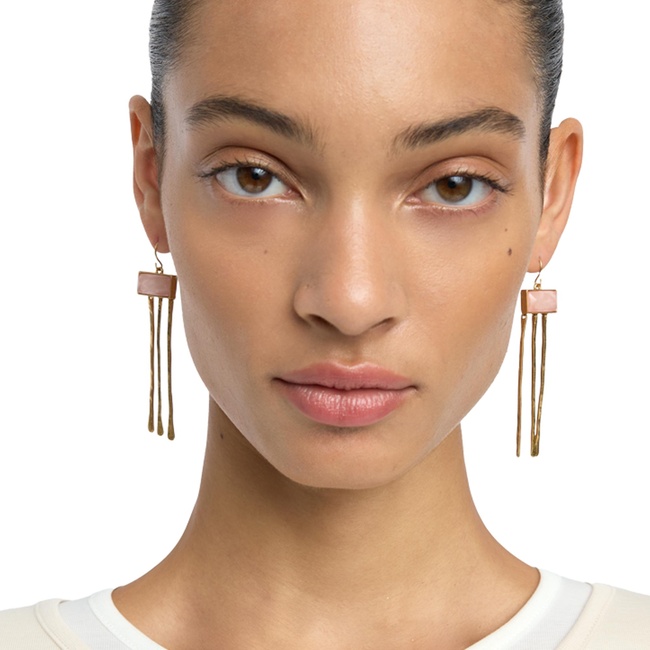 Фото ракурс 3 - Женские золотые серьги Parfois артикул 237384 _PK FW2025