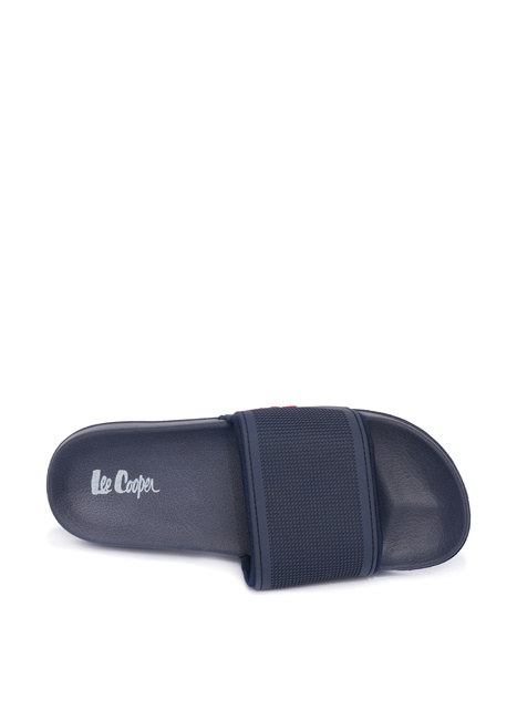 Фото ракурс 3 - Чоловічі сині слайдери Lee Cooper артикул LCM251-9030 NAVY FW2025