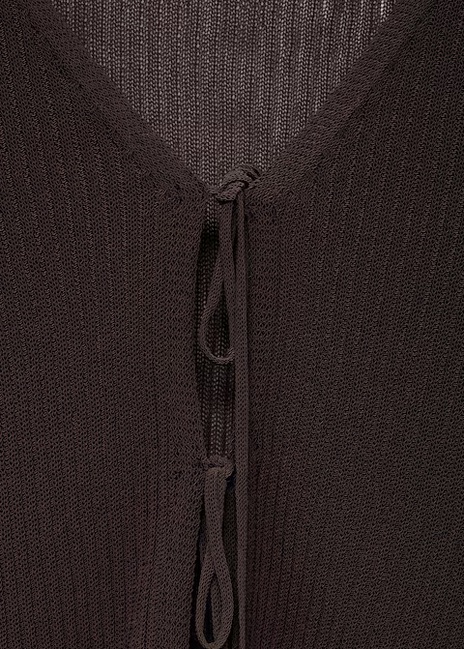 Фото ракурс 4 - Женский коричневый кардиган Mango артикул 87077171 32 8 season