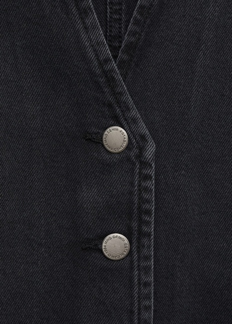 Фото ракурс 5 - Жіночий сірий жилет Mango артикул 87090650 TU 8 season