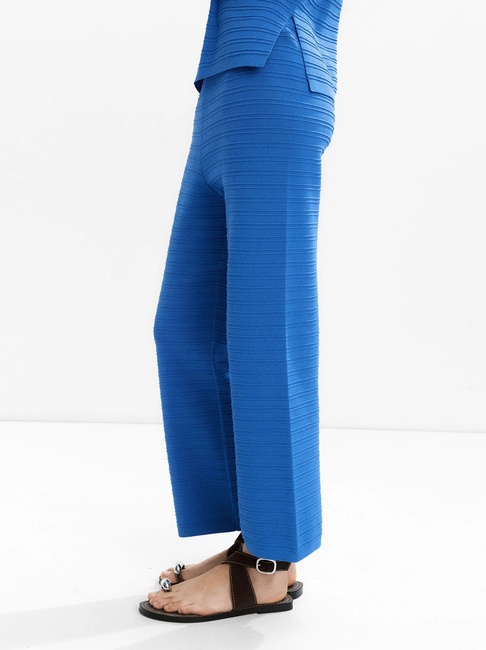 Фото ракурс 4 - Женские синие штаны Parfois артикул 232381 RBX SS2025