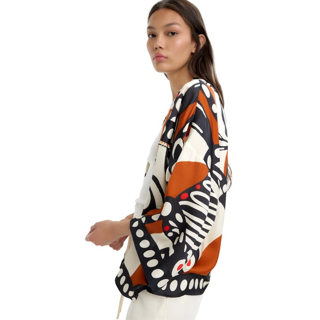 Фото ракурс 6 - Женское разноцветное пончо Parfois артикул 236825 _BM FW2025