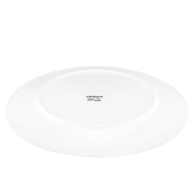 Фото ракурс 4 - Біла тарілка обідня Ardesto артикул AR0427CWB No color FW2025