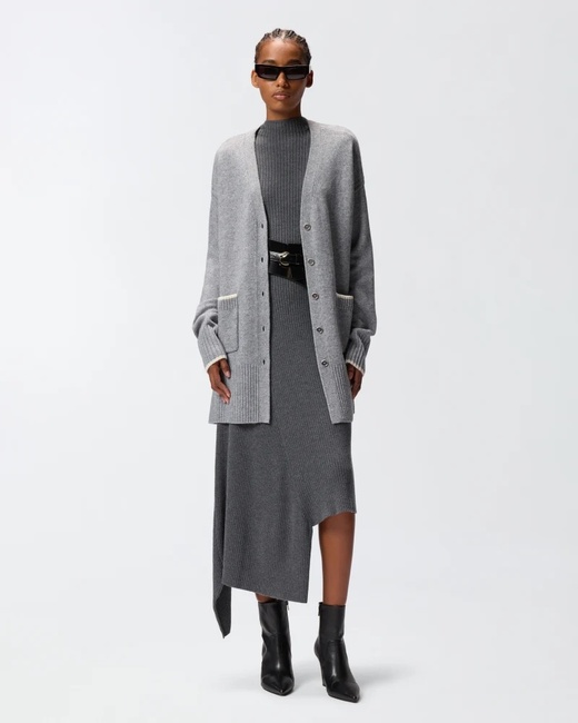 Фото ракурс 3 - Жіночий сірий кардиган Pinko артикул 105451-A2Q9 II2 FW2025