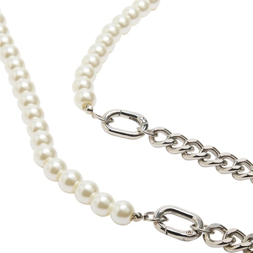 Фото ракурс 2 - Жіноче біло-срібнe намисто Parfois артикул 239376 _SV FW2025