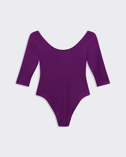 Фото ракурс 2 - Женские фиолетовые боди Piazza Italia артикул 32668 Violet FW2025