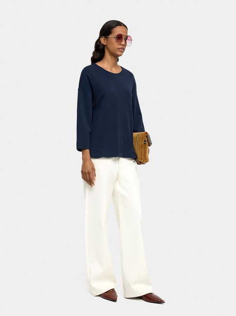 Женский синий свитшот Parfois артикул 241575 _NV FW2025 Фото ракурс 4 - Женский синий свитшот Parfois артикул 241575 _NV FW2025