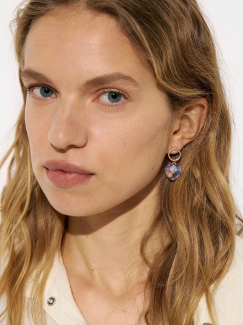 Фото ракурс 3 - Жіночі фіолетові сережки Parfois артикул 232091 _BM SS2025