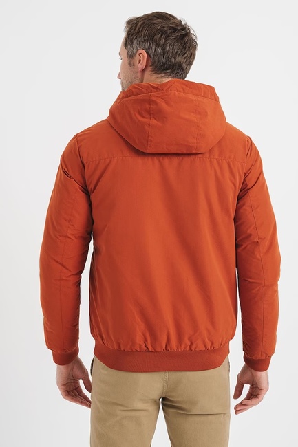 Мужская оранжевая куртка Jack & Jones артикул 12236023 Picante FW2023 Фото ракурс 2 - Мужская оранжевая куртка Jack & Jones артикул 12236023 Picante FW2023