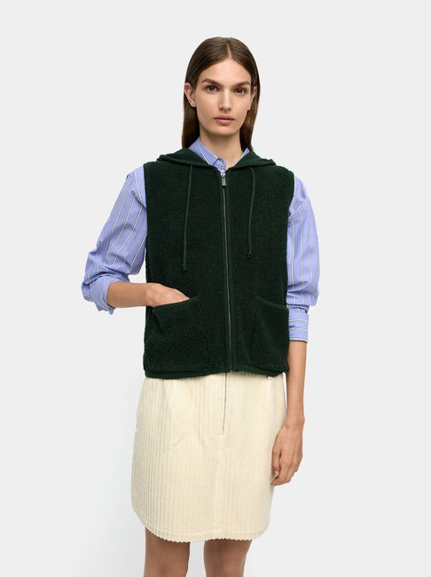 Жіночий зелений жилет Parfois артикул 238752 _GN FW2025 Фото ракурс 1 - Жіночий зелений жилет Parfois артикул 238752 _GN FW2025