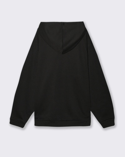 Фото ракурс 2 - Чоловіче чорнe худі Piazza Italia артикул 65358 Black FW2025