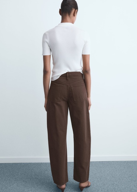 Жіночі коричневі джинси Mango артикул 17094091 32 1 season Фото ракурс 2 - Жіночі коричневі джинси Mango артикул 17094091 32 1 season