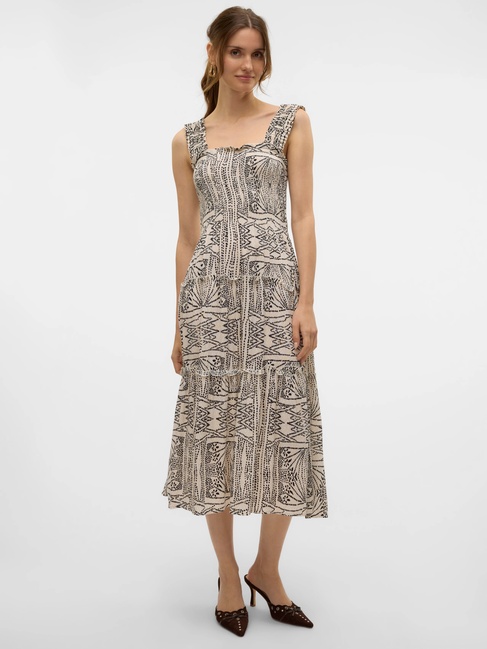 Фото ракурс 5 - Жіноча бежева сукня Vero Moda артикул 10282481 Oatmeal SS2025