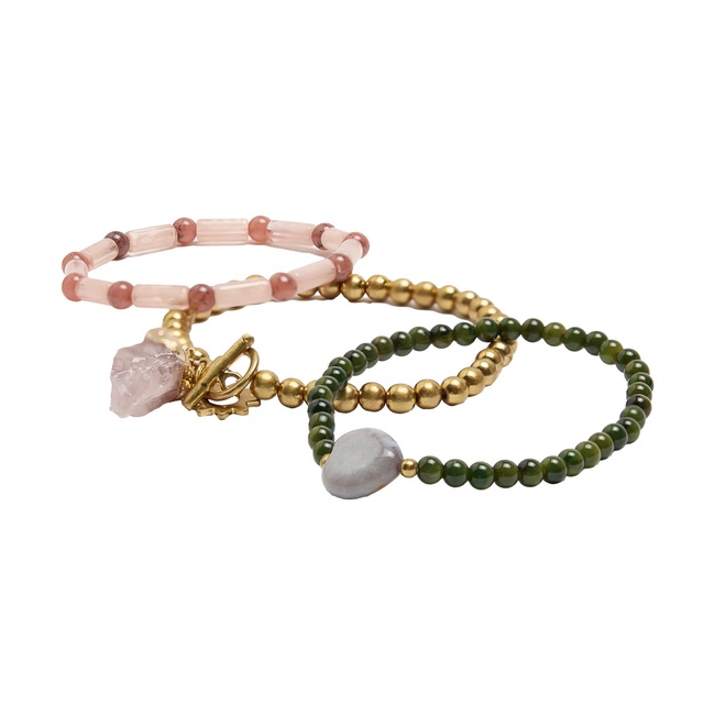 Фото ракурс 2 - Жіночий різнокольоровий браслет Parfois артикул 237373 _HM FW2025