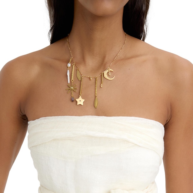 Фото ракурс 4 - Жіноче золотe намисто Parfois артикул 234137 _HM FW2025