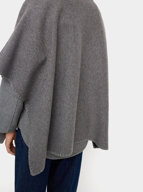Фото ракурс 2 - Жіноче сірe пончо Parfois артикул 239737 _GY FW2025