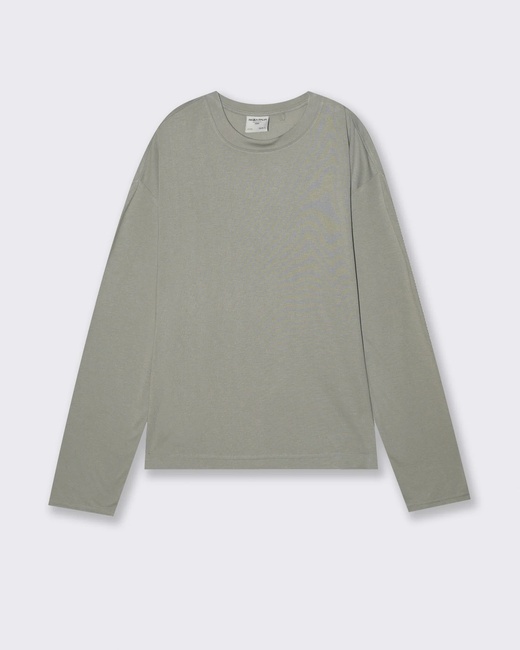 Мужской зеленый лонгслив Piazza Italia артикул 65807 SAGE GREEN FW2025 Фото ракурс 1 - Мужской зеленый лонгслив Piazza Italia артикул 65807 SAGE GREEN FW2025