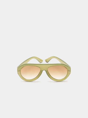 Фото ракурс 1 - Жіночі зелені окуляри Parfois артикул 242659 _KK FW2025