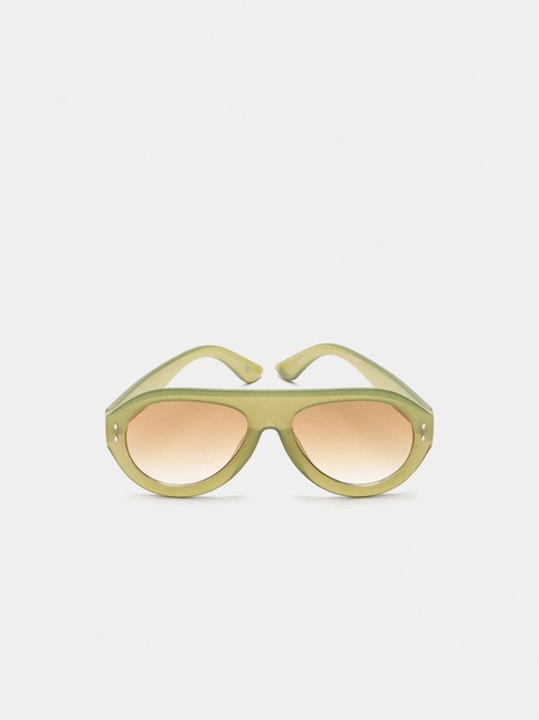Фото ракурс 1 - Жіночі зелені окуляри Parfois артикул 242659 _KK FW2025