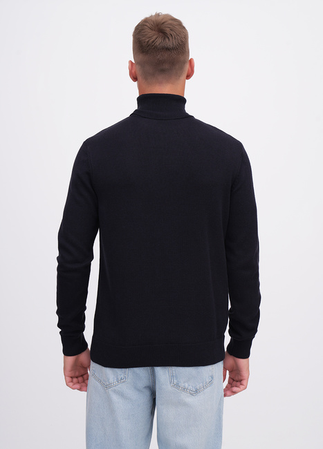 Фото ракурс 2 - Чоловічий синій светр EQUILIBRI артикул M342 003 000 NAVY BLUE FW2025