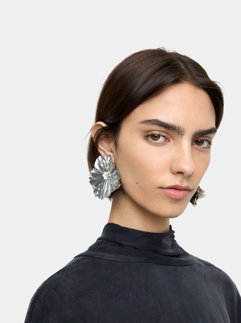 Фото ракурс 2 - Женские серебряные серьги Parfois артикул 237722 _SV FW2025