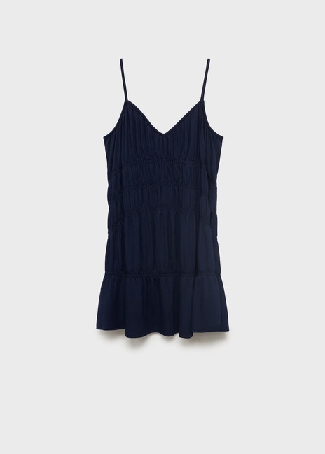 Женское синее платье Mango артикул 87018656 56 8 season Фото ракурс 3 - Женское синее платье Mango артикул 87018656 56 8 season