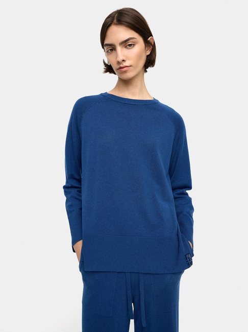 Жіночий синій светр Parfois артикул 227690 _BL FW2025 Фото ракурс 1 - Жіночий синій светр Parfois артикул 227690 _BL FW2025