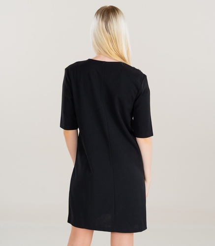 Фото ракурс 2 - Жіноча чорна сукня Only артикул 15355515 Black FW2025