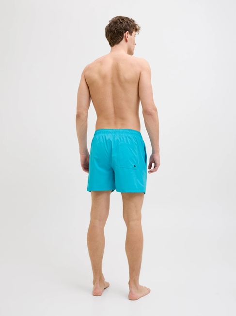 Фото ракурс 2 - Мужские голубые плавки Jack & Jones артикул 12272799 scuba blue SS2025