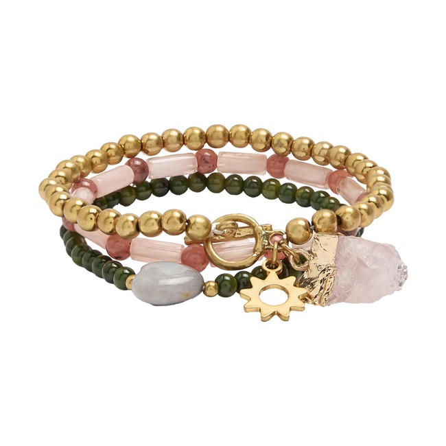 Фото ракурс 1 - Жіночий різнокольоровий браслет Parfois артикул 237373 _HM FW2025