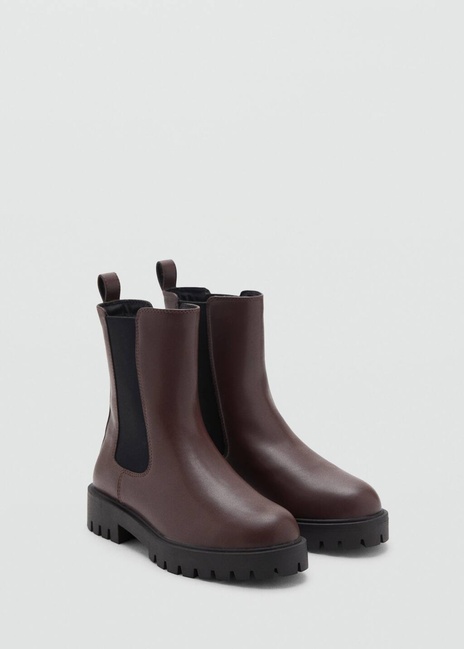 Женские коричневые ботинки Mango артикул 17045163 32 1 season Фото ракурс 1 - Женские коричневые ботинки Mango артикул 17045163 32 1 season