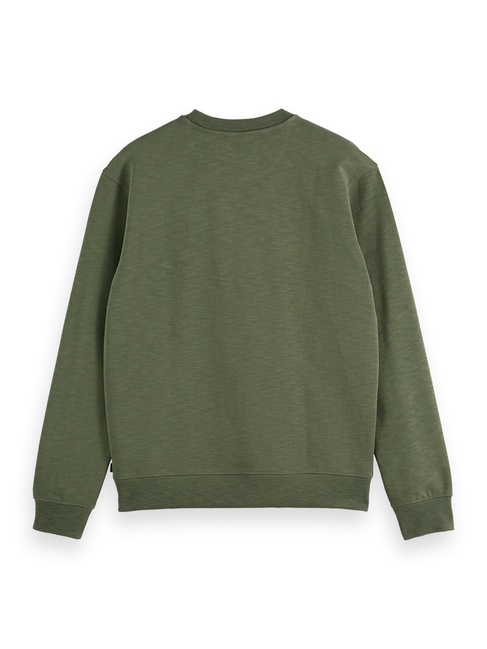 Фото ракурс 6 - Мужской зеленый свитшот SCOTCH & SODA артикул 181285 300 FW2025