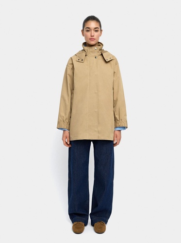 Фото ракурс 1 - Женский бежевый плащ Parfois артикул 237681 _BG FW2025