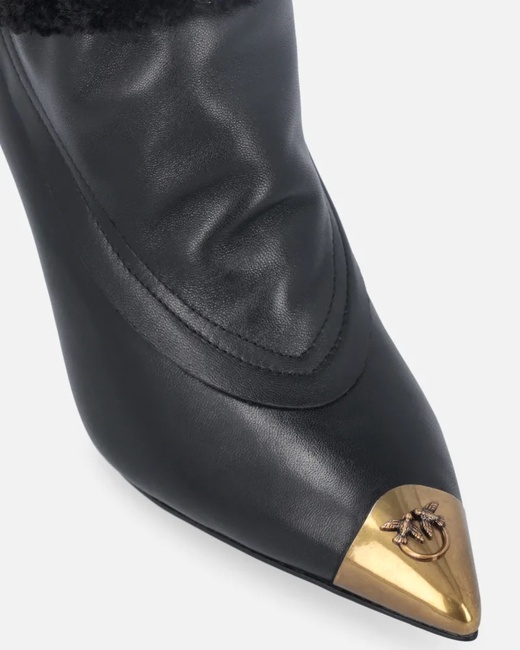 Фото ракурс 7 - Жіночі чорні ботильйони Pinko артикул SD0421-P093 Z99 FW2025