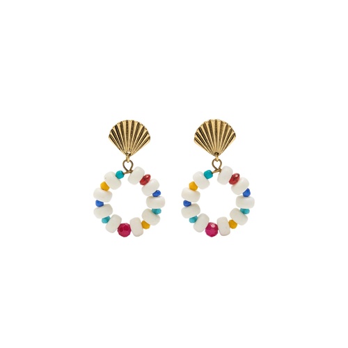 Фото ракурс 1 - Женские белые серьги Parfois артикул 234793 _BM FW2025