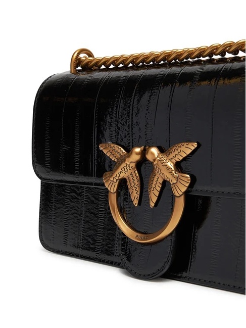 Жіноча чорна сумка Pinko артикул 100074-A1VE Z99Q FW2025 Фото ракурс 3 - Жіноча чорна сумка Pinko артикул 100074-A1VE Z99Q FW2025