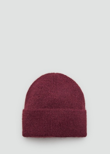 Фото ракурс 1 - Жіноча бордова шапка Mango артикул 17087764 78 1 season