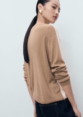 Фото ракурс 2 - Жіночий молочний джемпер Mango артикул 17005821 05 1 season