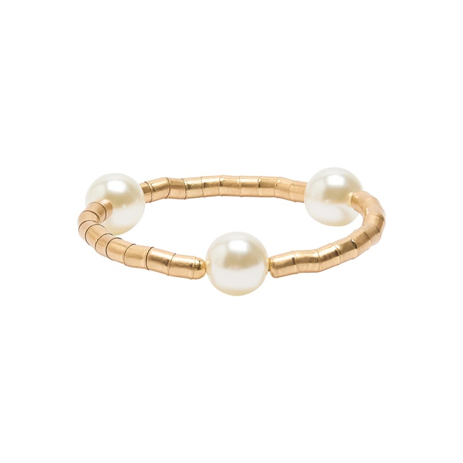 Фото ракурс 1 - Жіночий золотий браслет Parfois артикул 239566 _PE FW2025