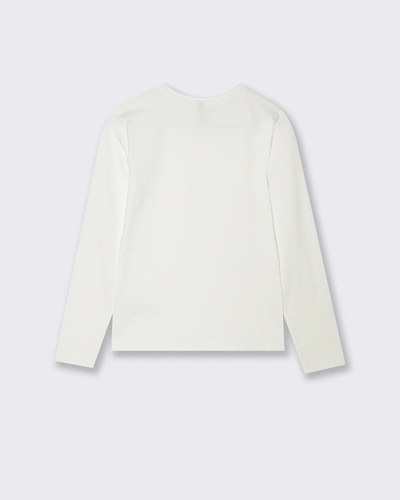 Фото ракурс 2 - Жіночий білий лонгслів Piazza Italia артикул 62314 White milk FW2025