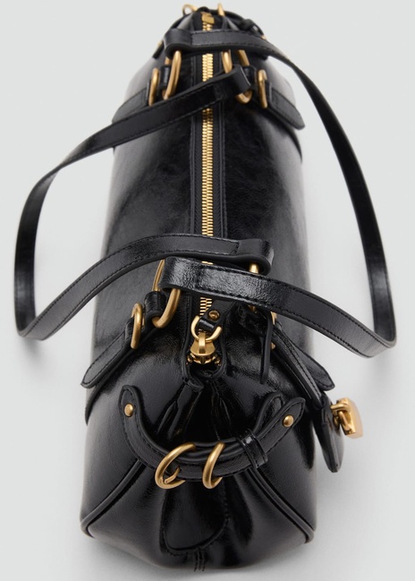 Фото ракурс 5 - Жіноча чорна сумка Mango артикул 17083824 99 1 season