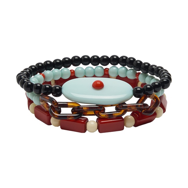 Фото ракурс 1 - Женский разноцветный браслет Parfois артикул 240239 _HM FW2025