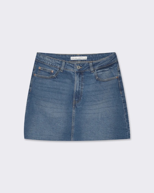 Фото ракурс 4 - Жіноча синя спiдниця Piazza Italia артикул 32862 Denim SS2025